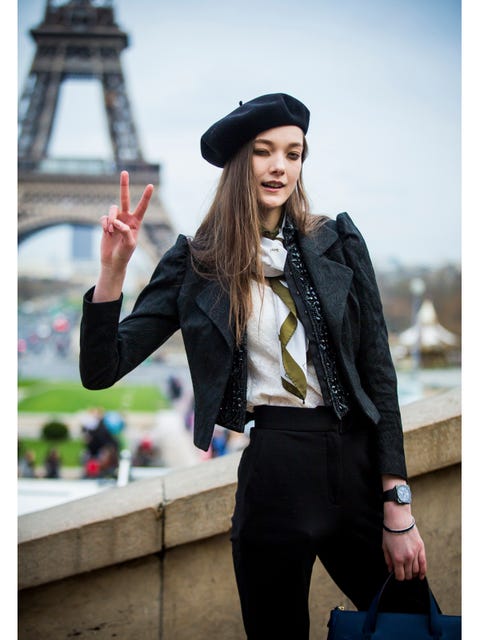 シンプルなのにカッコいい モデルの私服スナップ パリコレ