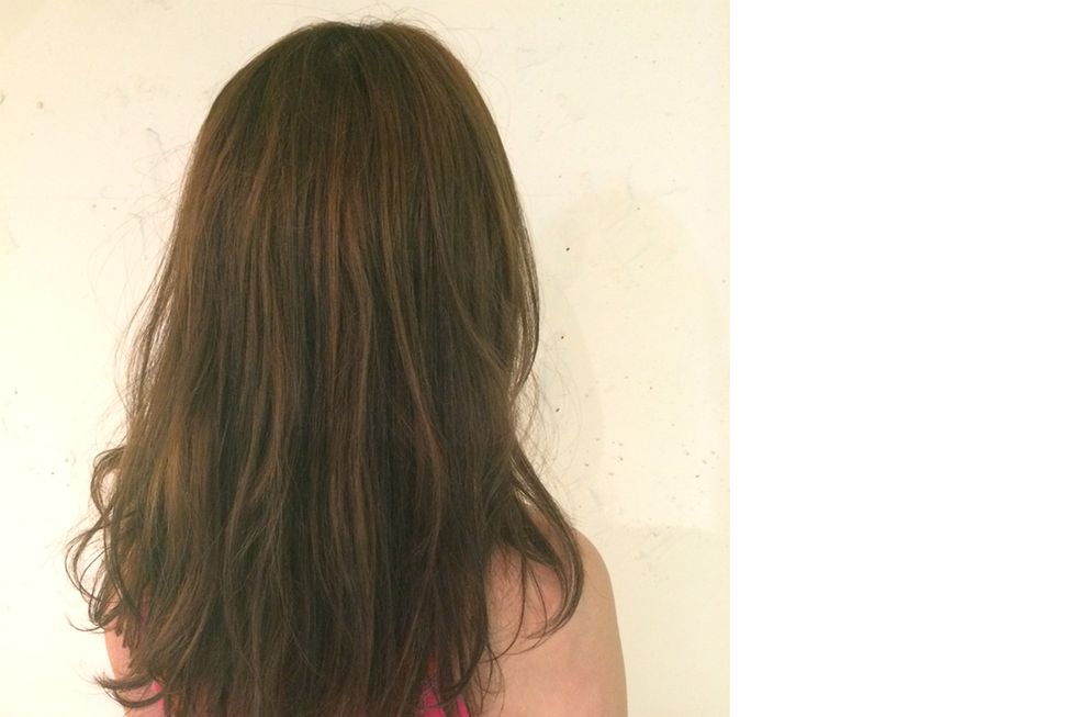 Hair, Human, Brown, Hairstyle, Shoulder, Joint, Back, Style, Long hair, Beauty, 