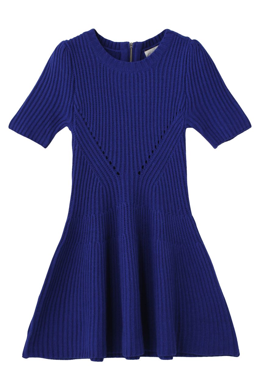 Blue, Product, Sleeve, Textile, Dress, Pattern, One-piece garment, Electric blue, Fashion, Neck, 