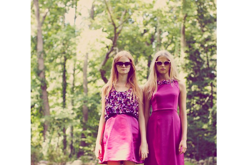 Clothing, Eyewear, Glasses, Sunglasses, Outerwear, Dress, Magenta, Goggles, Pink, Style, 