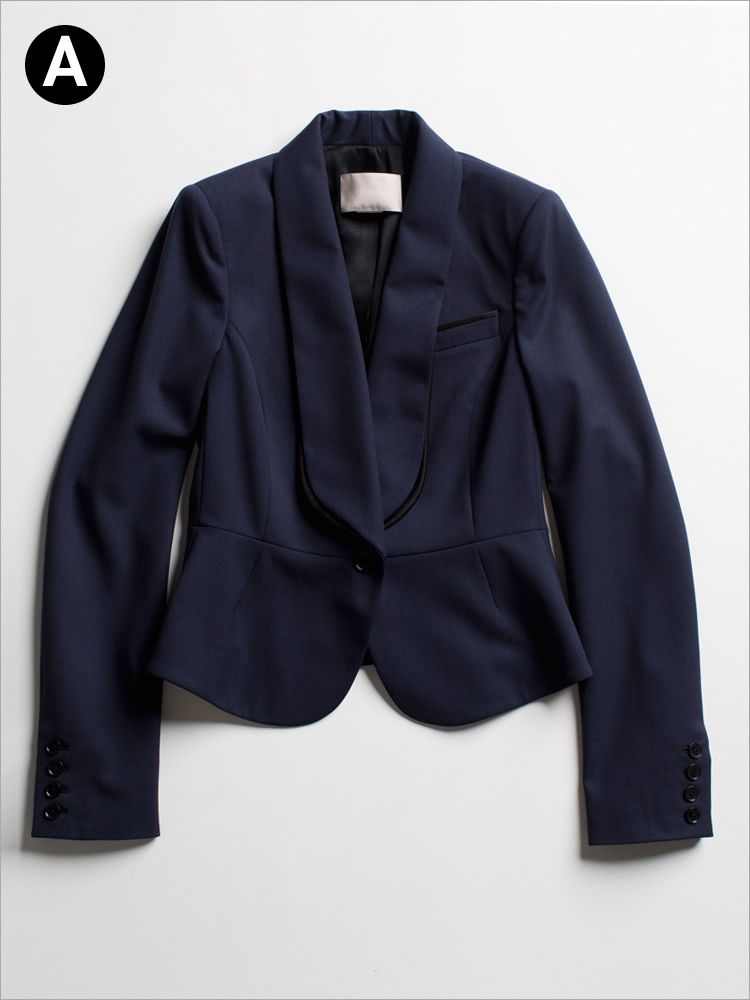 Collar, Sleeve, Coat, Textile, Outerwear, White, Blazer, Fashion, Black, Electric blue, 