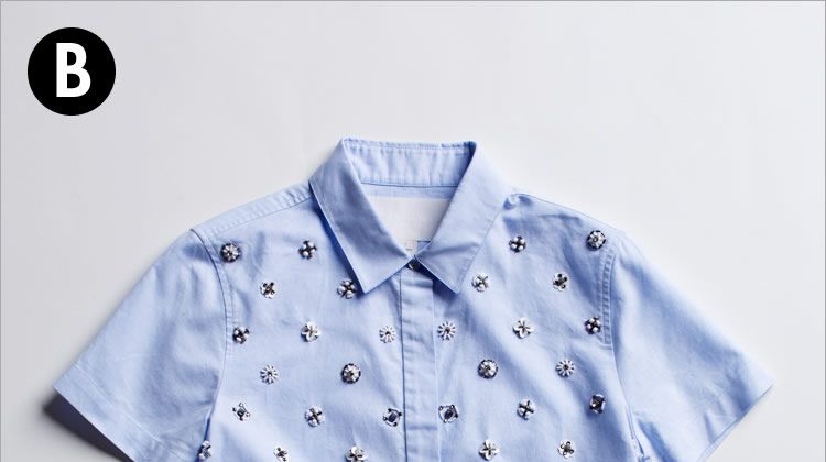 Clothing, Blue, Product, Dress shirt, Collar, Sleeve, Pattern, Textile, White, Electric blue, 