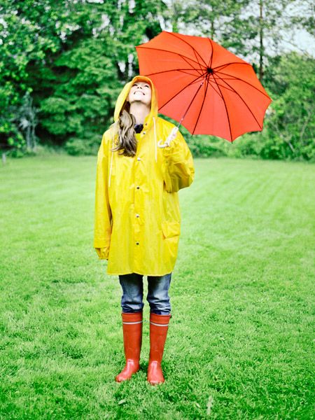 Clothing, Nature, Green, Umbrella, Sleeve, Jacket, Outerwear, Red, Coat, Boot, 