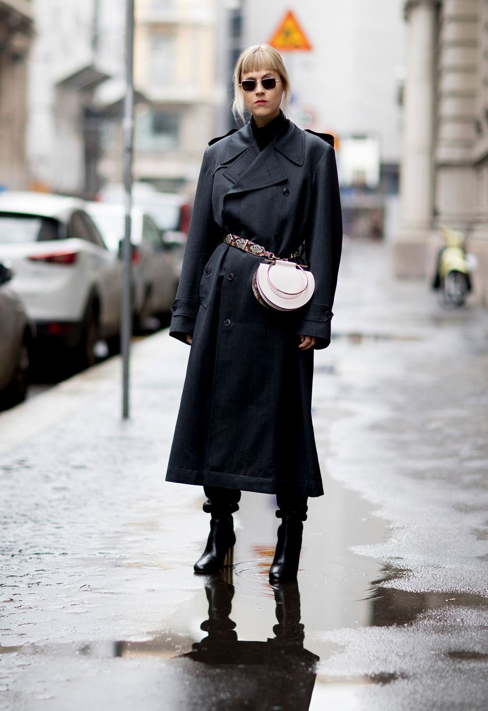 Clothing, Winter, Outerwear, Street, Style, Street fashion, Boot, Fashion, Overcoat, Knee, 