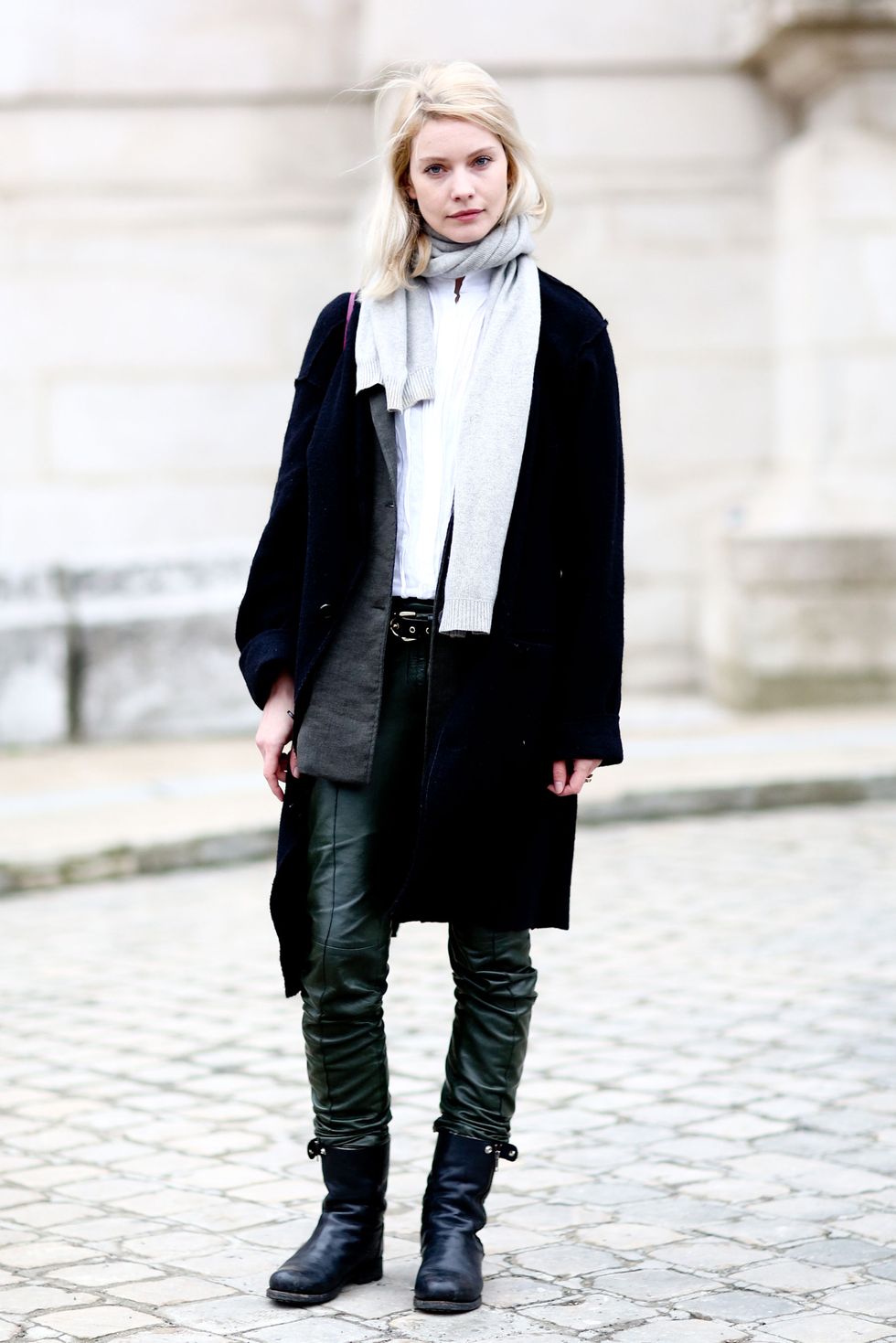 Clothing, Sleeve, Winter, Textile, Shoe, Boot, Outerwear, Coat, Style, Street fashion, 