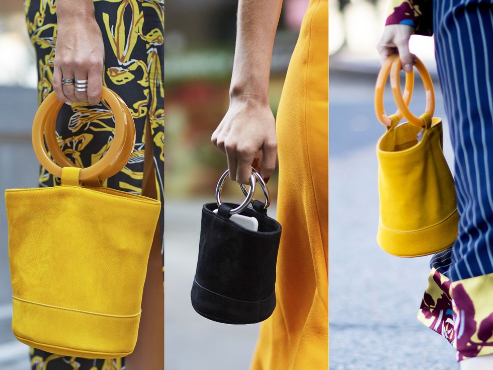 Yellow, Handbag, Bag, Fashion accessory, Street fashion, Fashion, Style, 