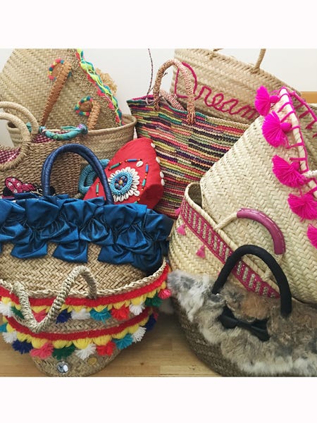 Bag, Home accessories, Basket, Wicker, Storage basket, Craft, Creative arts, 