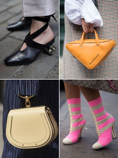 Handbag, Bag, Street fashion, Yellow, Pink, Footwear, Orange, Fashion, Fashion accessory, Joint, 