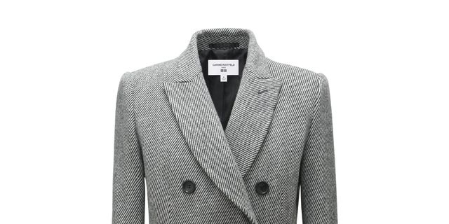 Coat, Collar, Sleeve, Dress shirt, Textile, Outerwear, Pattern, Style, Formal wear, Blazer, 