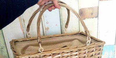 Product, Bicycle accessory, Basket, Storage basket, Wicker, Home accessories, Picnic basket, Building material, Laundry basket, Bicycle basket, 