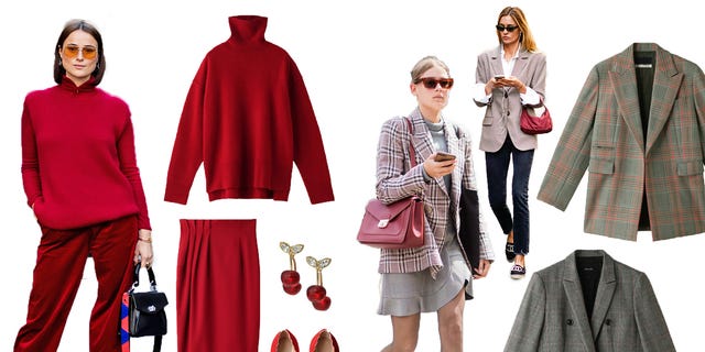 Clothing, Red, Outerwear, Fashion, Coat, Overcoat, Street fashion, Blazer, Footwear, Costume, 