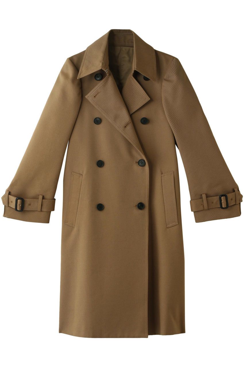 Clothing, Trench coat, Coat, Outerwear, Overcoat, Sleeve, Beige, Duster, Button, Collar, 
