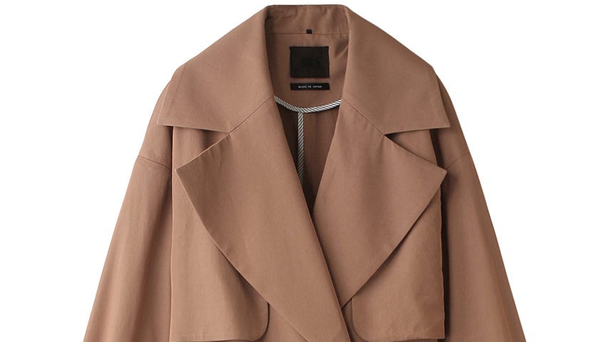 Clothing, Coat, Trench coat, Outerwear, Overcoat, Duster, Sleeve, Robe, Collar, Brown, 