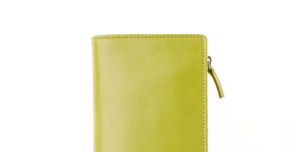 Yellow, Wallet, Fashion accessory, Leather, Coin purse, Rectangle, 