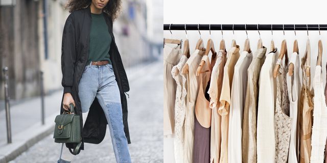Clothing, Brown, Denim, Jeans, Textile, Outerwear, Bag, Winter, Street fashion, Clothes hanger, 