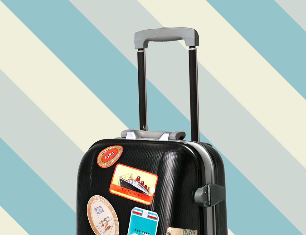 Suitcase, Hand luggage, Baggage, Bag, Luggage and bags, Rolling, Travel, Font, 