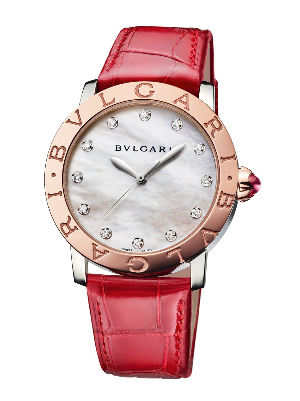 Watch, Analog watch, Strap, Watch accessory, Product, Red, Fashion accessory, Jewellery, Brand, Material property, 