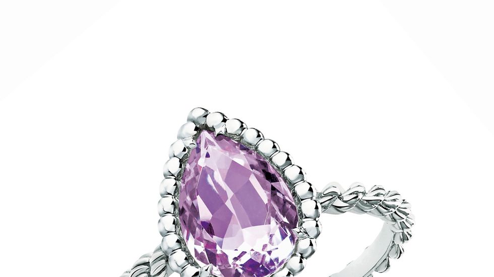 Jewellery, Amethyst, Fashion accessory, Gemstone, Body jewelry, Ring, Engagement ring, Diamond, Silver, Ruby, 