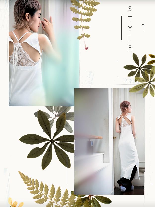 White, Green, Leaf, Dress, Botany, Plant, Room, Photography, Flower, Graphic design, 