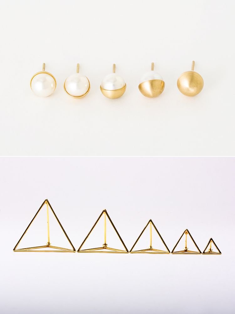 Yellow, Line, Slope, Metal, Natural material, Beige, Circle, Triangle, Brass, Body jewelry, 