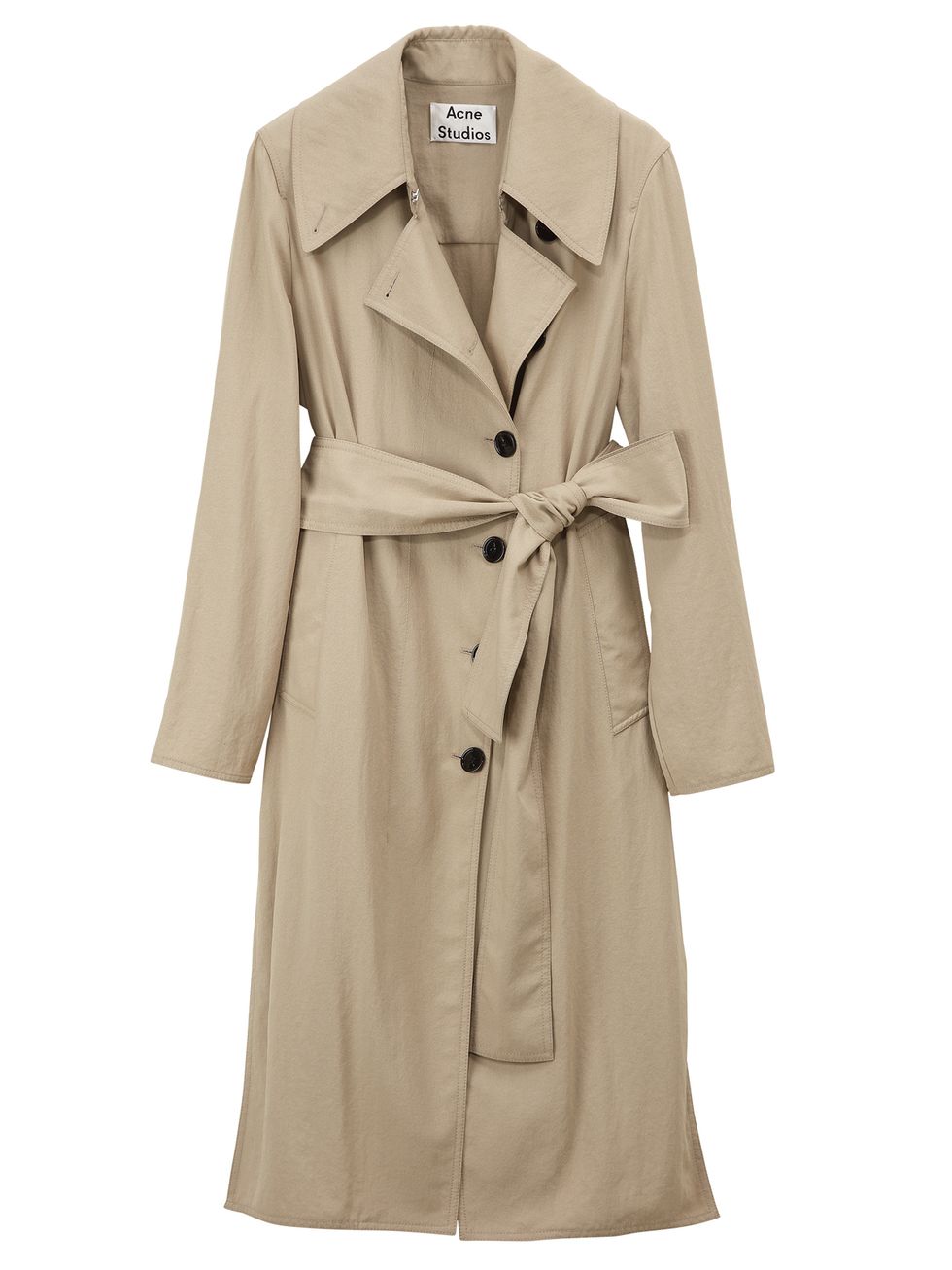 Clothing, Coat, Trench coat, Outerwear, Overcoat, Robe, Beige, Duster, Sleeve, Collar, 