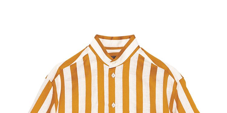 Product, Yellow, Collar, Sleeve, Orange, Dress shirt, Textile, White, Pattern, Amber, 