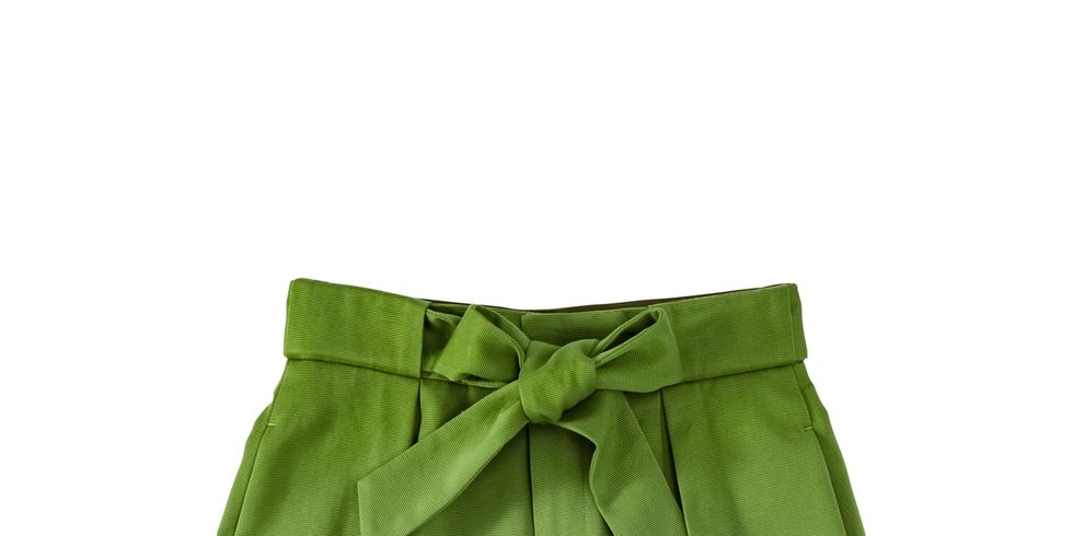 Green, Textile, Skort, Pocket, Fashion design, Pattern, Embellishment, A-line, Day dress, 