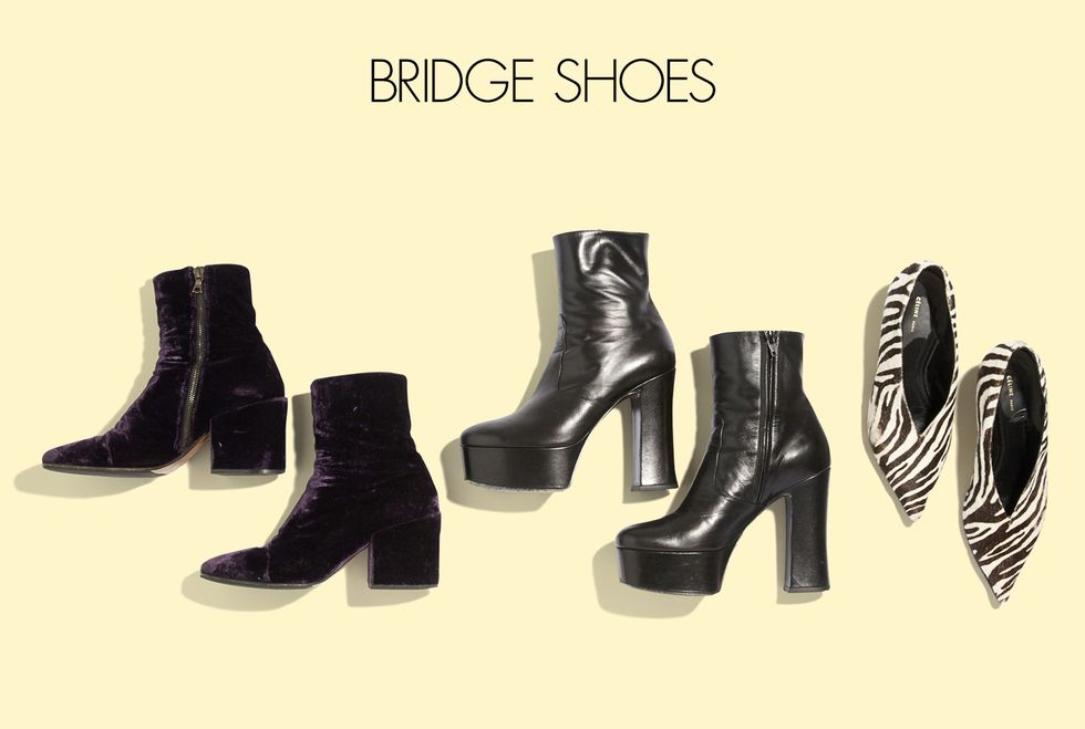 Footwear, Shoe, Boot, Font, High heels, Riding boot, Brand, Leather, 