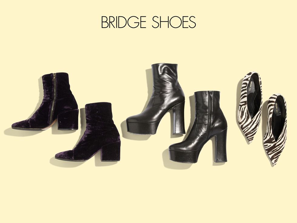 Footwear, Shoe, Boot, Font, High heels, Riding boot, Brand, Leather, 