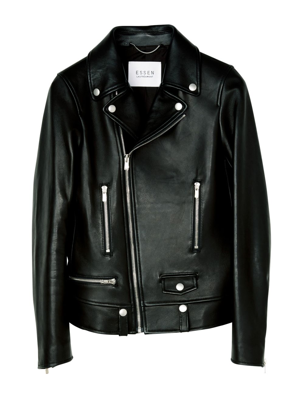 Clothing, Jacket, Leather, Black, Leather jacket, Outerwear, Sleeve, Textile, Zipper, Top, 