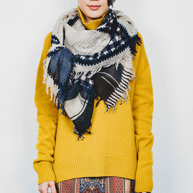 Yellow, Sleeve, Shoulder, Textile, Joint, Fashion, Street fashion, Wool, Woolen, Sweater, 