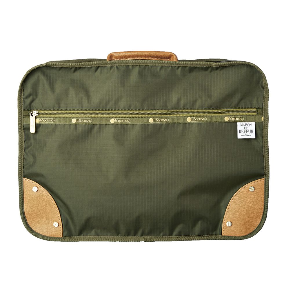 Brown, Luggage and bags, Bag, Khaki, Tan, Baggage, Rectangle, Beige, Leather, Pocket, 