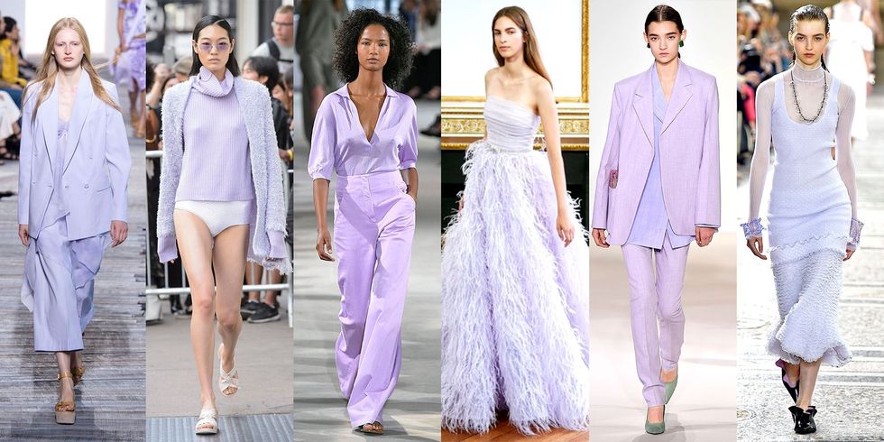 Fashion model, Fashion, White, Lavender, Clothing, Purple, Haute couture, Violet, Lilac, Shoulder, 