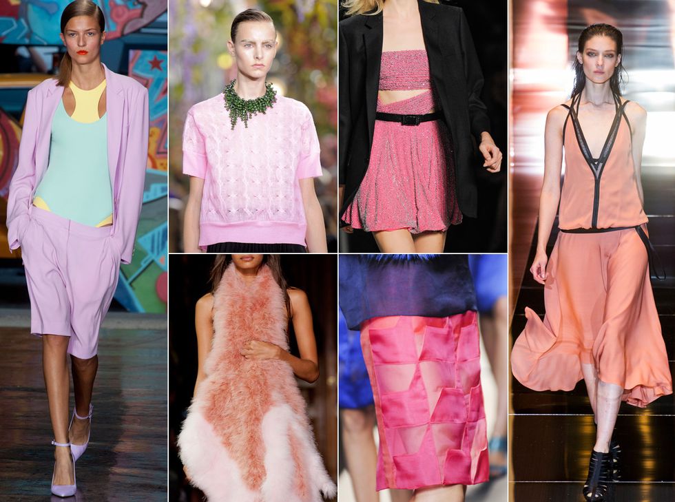 Textile, Style, Pink, Fashion, Neck, Collage, Waist, Fashion model, Fashion design, Makeover, 