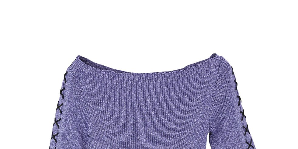 Blue, Product, Textile, Sweater, Purple, Electric blue, Pattern, Black, Violet, Woolen, 