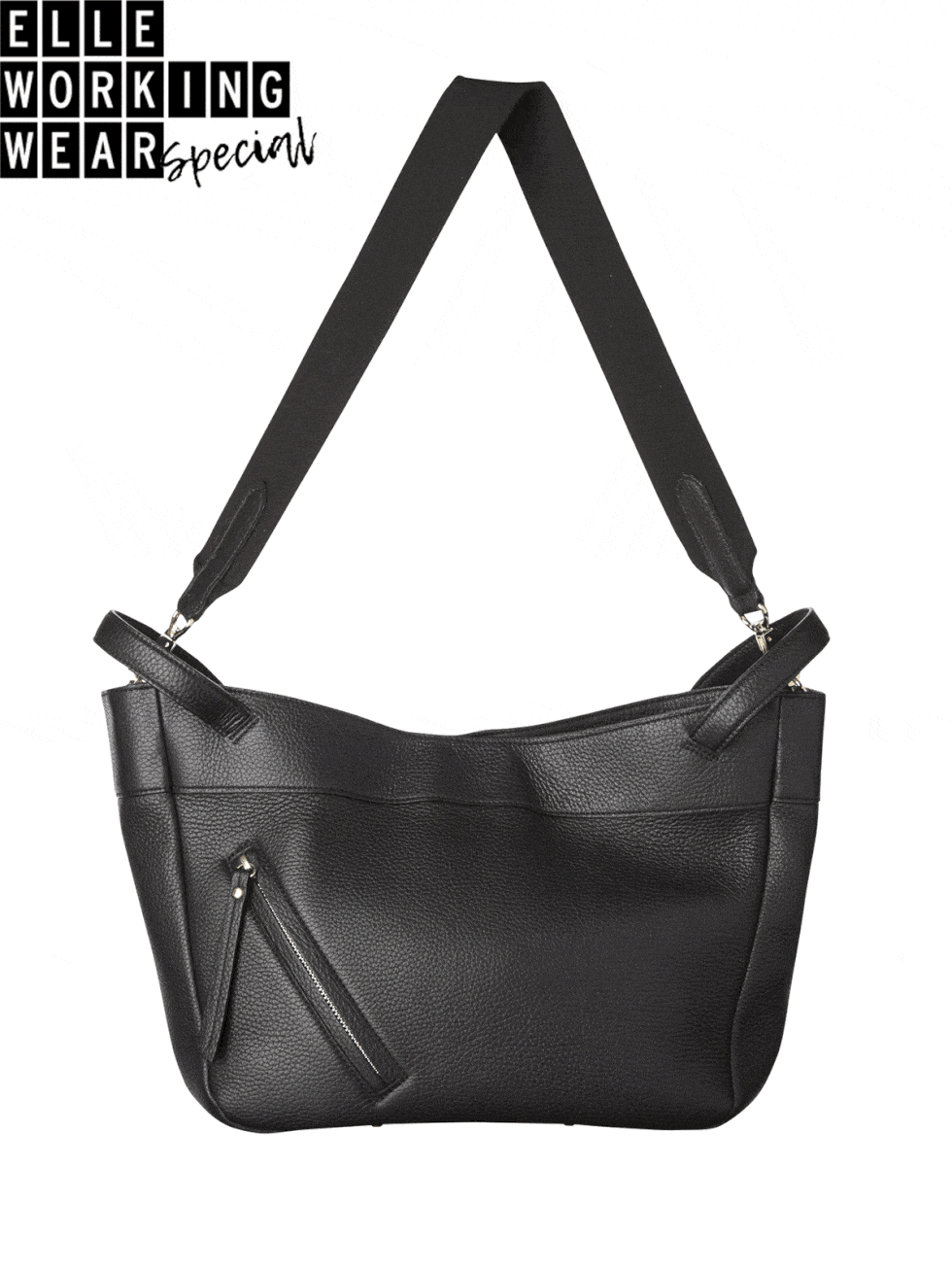 Handbag, Bag, Black, Shoulder bag, Fashion accessory, Product, Hobo bag, Leather, Font, Material property, 
