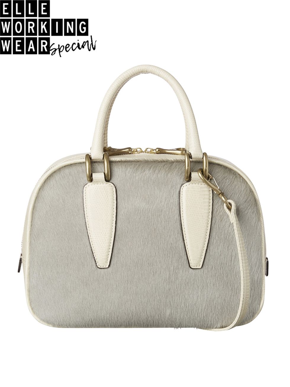 Handbag, Bag, White, Fashion accessory, Shoulder bag, Leather, Material property, Font, Luggage and bags, Beige, 