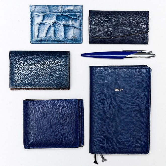 Wallet, Leather, Fashion accessory, Electric blue, Coin purse, Material property, Rectangle, Brand, 