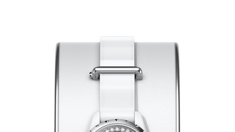 Product, Watch, Analog watch, Watch accessory, Technology, Font, Metal, Gadget, Grey, Clock, 