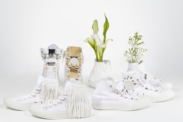White, Boot, Grey, Vase, Walking shoe, Still life photography, Silver, Artifact, Lily family, 