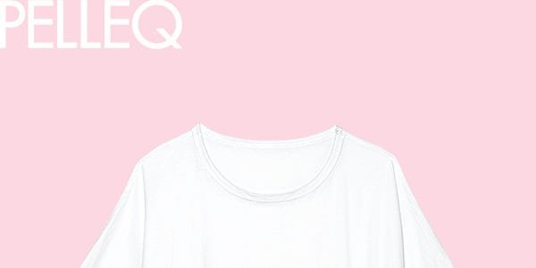 Product, Sleeve, Text, White, Pink, Font, Neck, Pattern, Grey, Active shirt, 