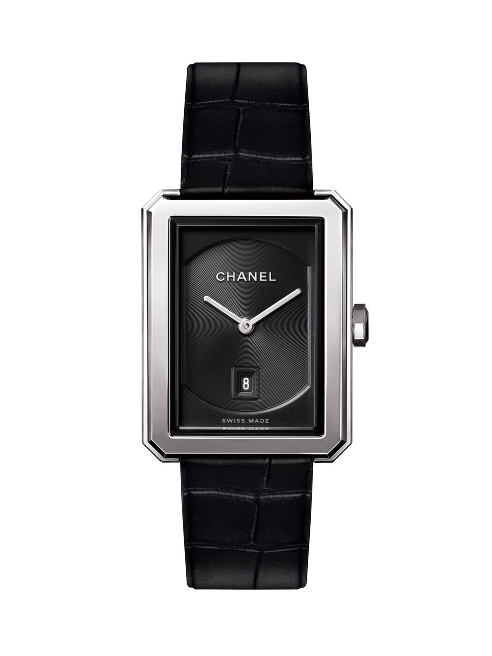 Watch, Analog watch, Watch accessory, Fashion accessory, Strap, Jewellery, Rectangle, Material property, Hardware accessory, Brand, 