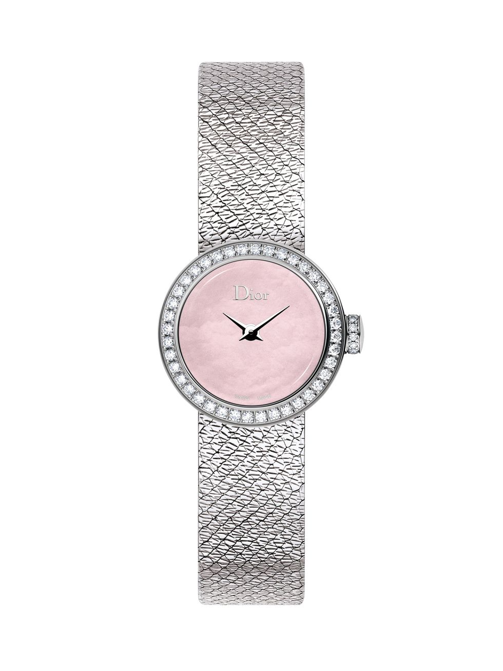 Analog watch, Watch, Pink, Watch accessory, Fashion accessory, Jewellery, Strap, Silver, Material property, Font, 