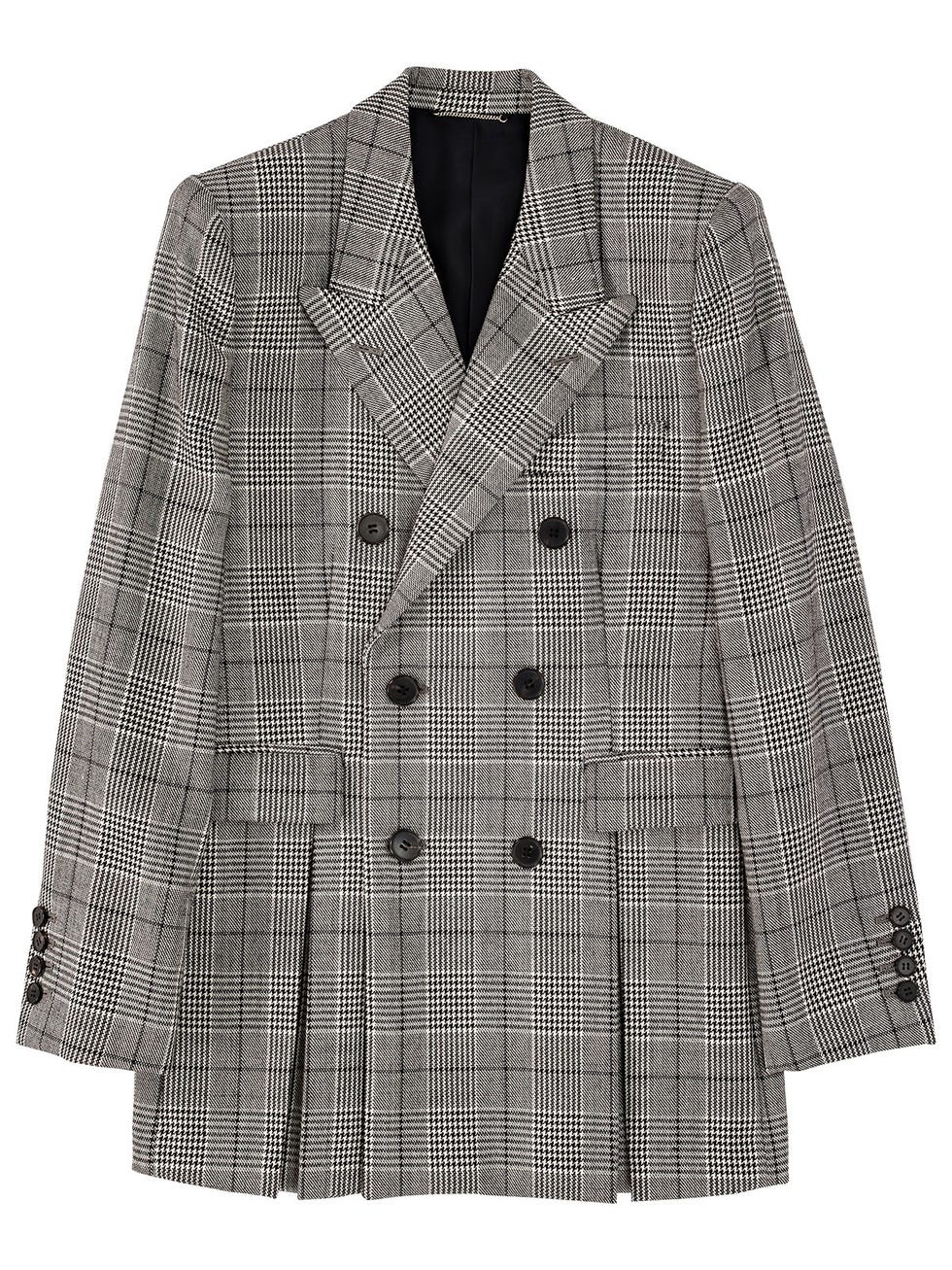 Clothing, Outerwear, Coat, Sleeve, Pattern, Tartan, Plaid, Jacket, Blazer, Design, 