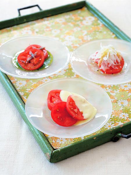 3色のトマトサラダ のレシピ・作り方｜ELLE gourmet [エル・グルメ]