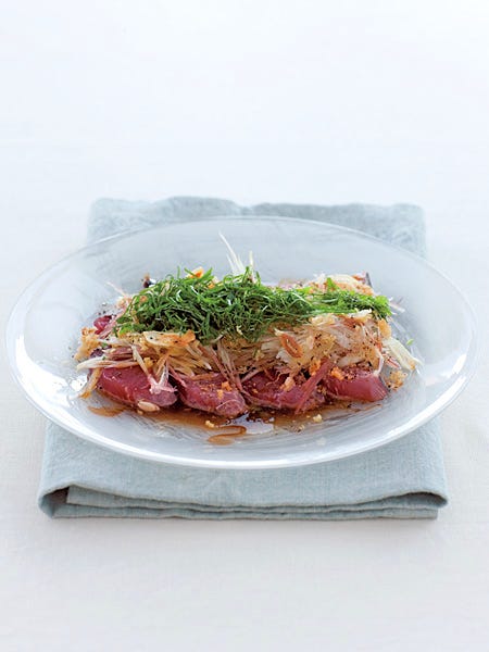 かつおのたたきサラダ のレシピ 作り方 Elle Gourmet エル グルメ