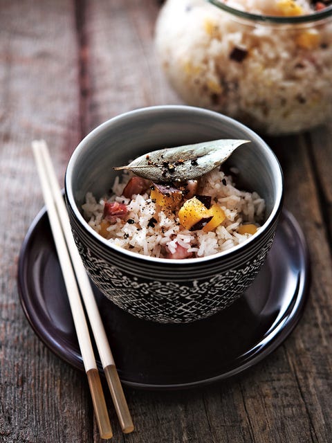 さつまいもとベーコンのジャスミンライス のレシピ 作り方 Elle Gourmet エル グルメ
