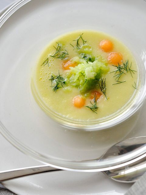 メロンときゅうりの冷製スープ のレシピ 作り方 Elle Gourmet エル グルメ