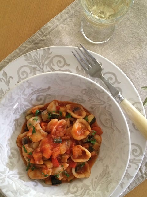 オレキエッテ 夏野菜のラグーソース のレシピ 作り方 Elle Gourmet エル グルメ
