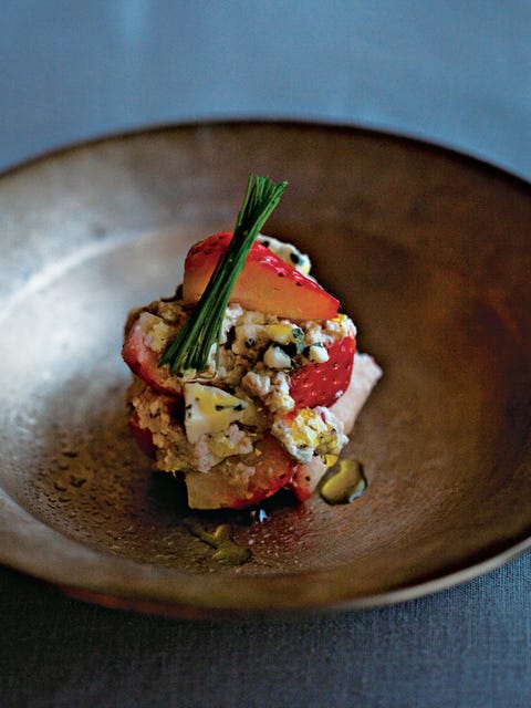 いちごとブルーチーズの白和え のレシピ 作り方 Elle Gourmet エル グルメ